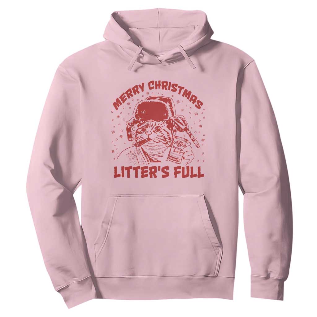 Litters Full Hoodie Funny Cat Christmas Vacation TS10 Light Pink Print Your Wear
