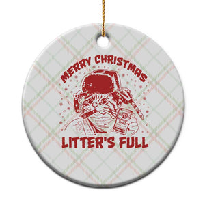 Litters Full Ceramic Ornament Funny Cat Christmas Vacation TS10 1pc Christmas Plaid Print Your Wear