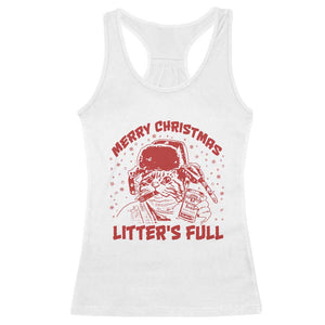 Litters Full Racerback Tank Top Funny Cat Christmas Vacation TS10 White Print Your Wear
