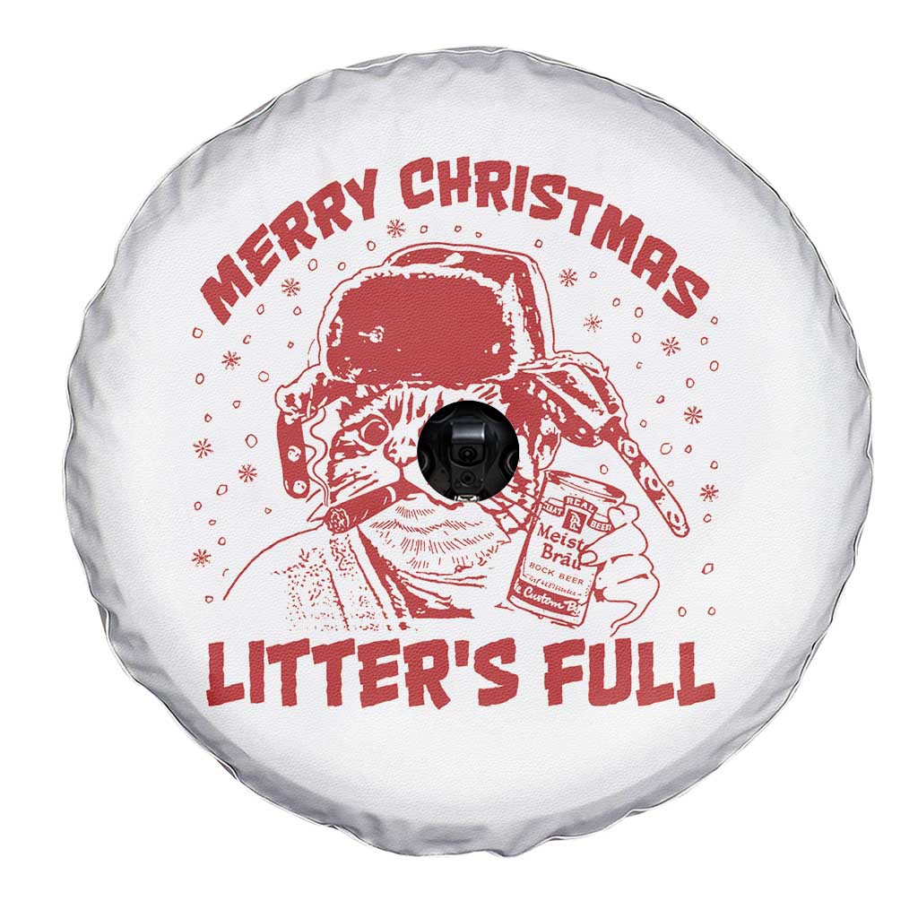 Litters Full Spare Tire Cover Funny Cat Christmas Vacation TS10 Print Your Wear