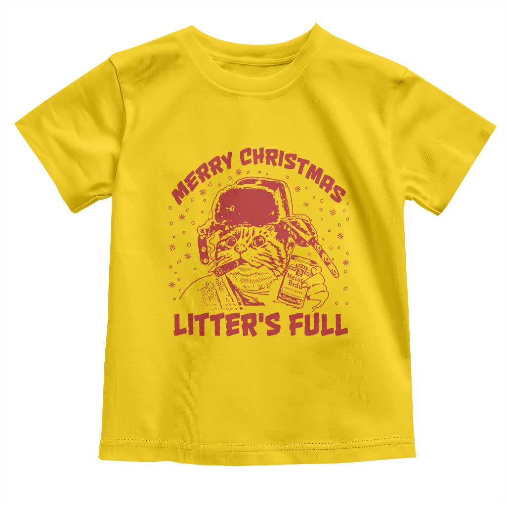 Litters Full Toddler T Shirt Funny Cat Christmas Vacation TS10 Daisy Print Your Wear