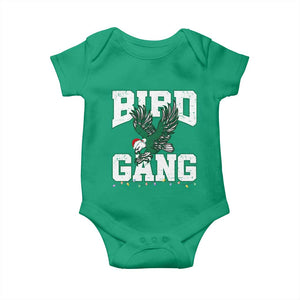 PFE Bird Gang Christmas Baby Onesie Philly Lover Santa Bird TS10 Irish Green Print Your Wear