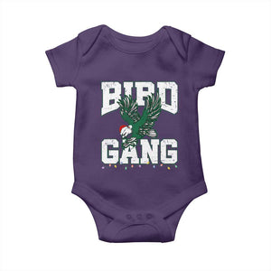 PFE Bird Gang Christmas Baby Onesie Philly Lover Santa Bird TS10 Purple Print Your Wear