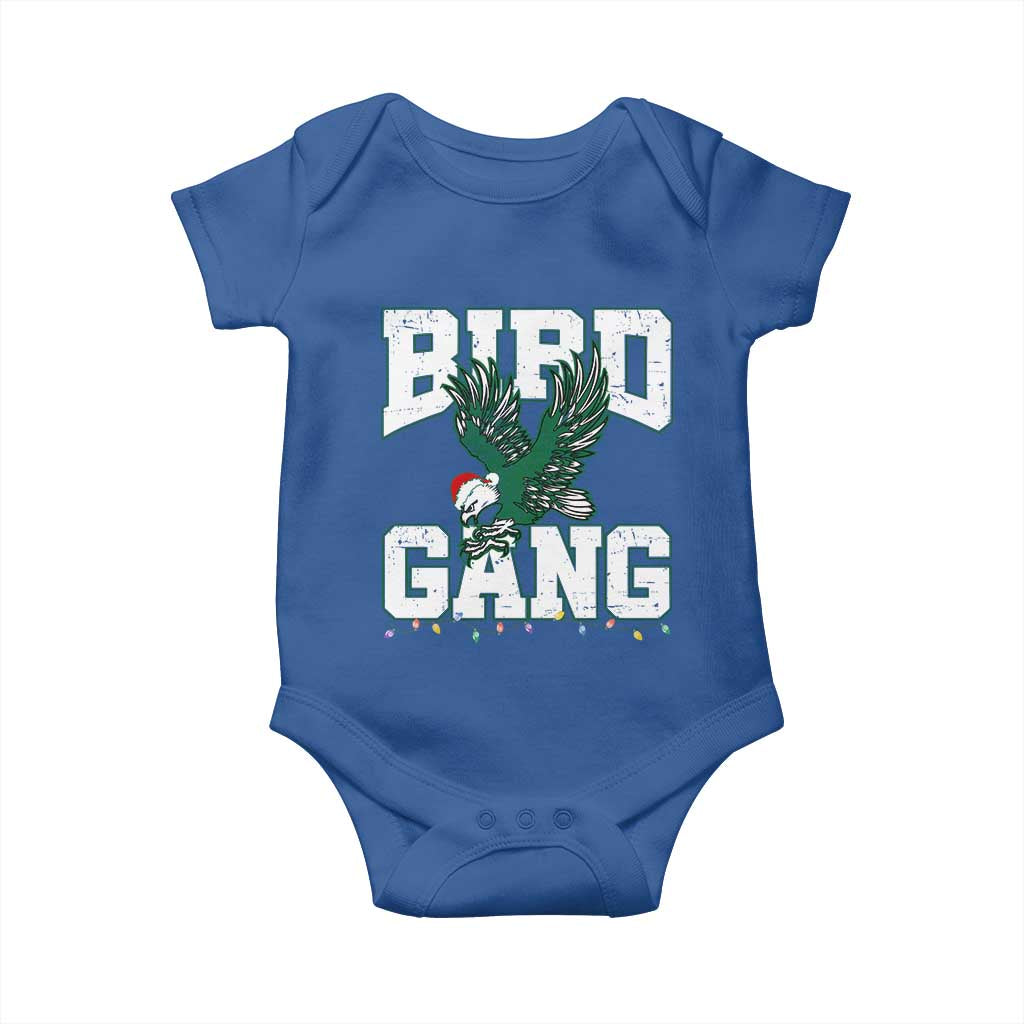 PFE Bird Gang Christmas Baby Onesie Philly Lover Santa Bird TS10 Royal Blue Print Your Wear