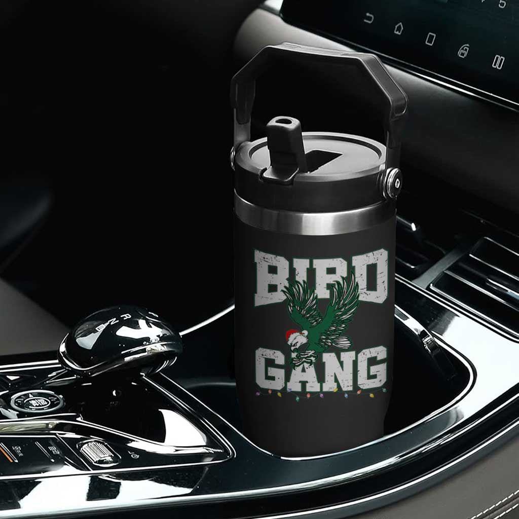PFE Bird Gang Christmas Flip Straw Tumbler Philly Lover Santa Bird TS10 Print Your Wear