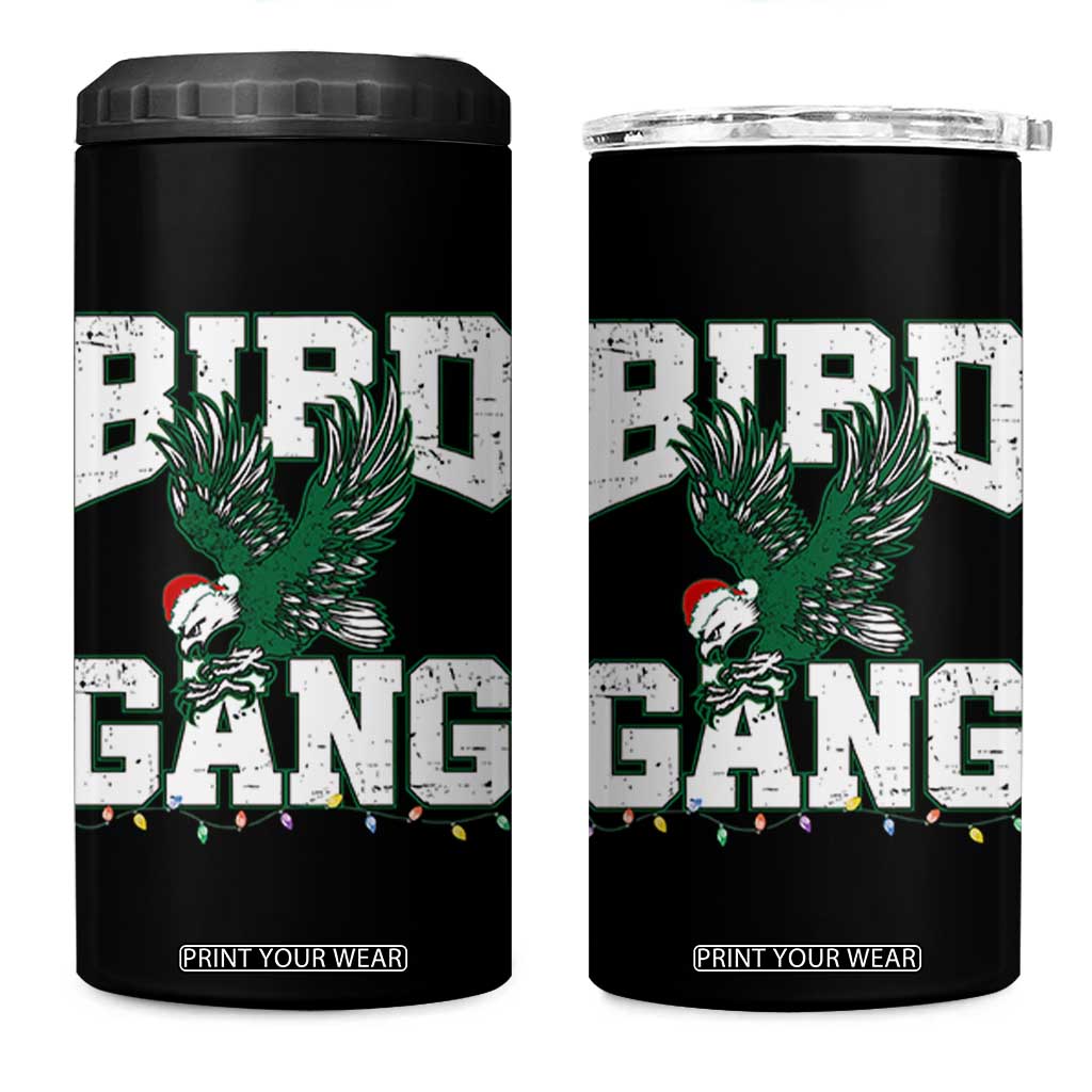PFE Bird Gang Christmas 4 in 1 Can Cooler Tumbler Philly Lover Santa Bird TS10 One Size: 16 oz Black Print Your Wear