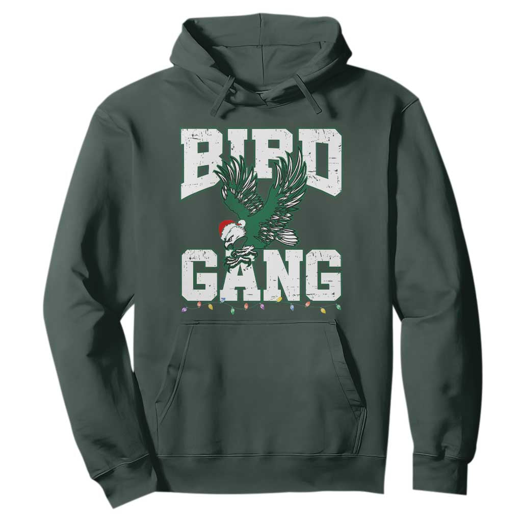 PFE Bird Gang Christmas Hoodie Philly Lover Santa Bird TS10 Dark Forest Green Print Your Wear