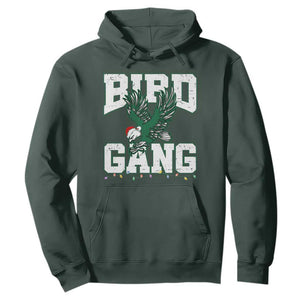 PFE Bird Gang Christmas Hoodie Philly Lover Santa Bird TS10 Dark Forest Green Print Your Wear