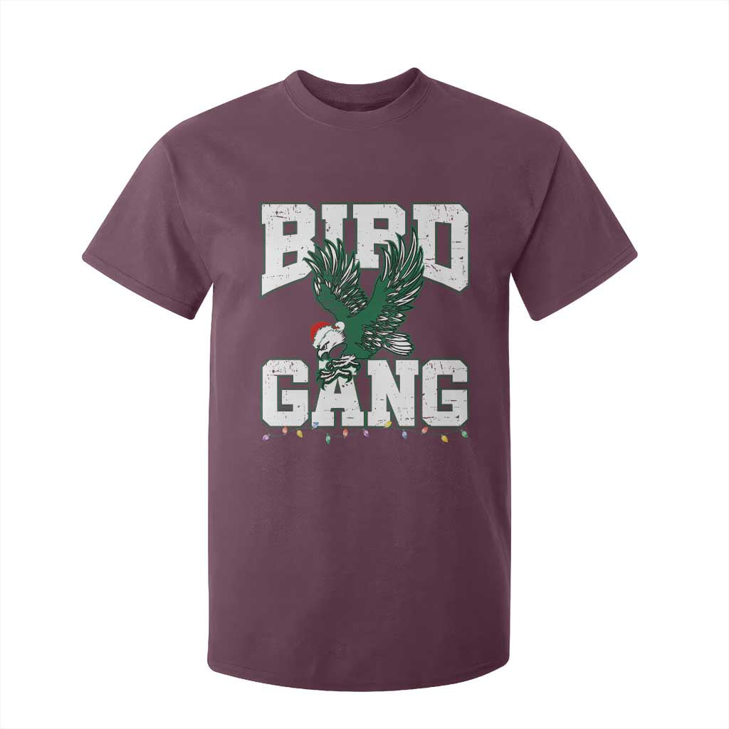 PFE Bird Gang Christmas T Shirt For Kid Philly Lover Santa Bird TS10 Maroon Print Your Wear