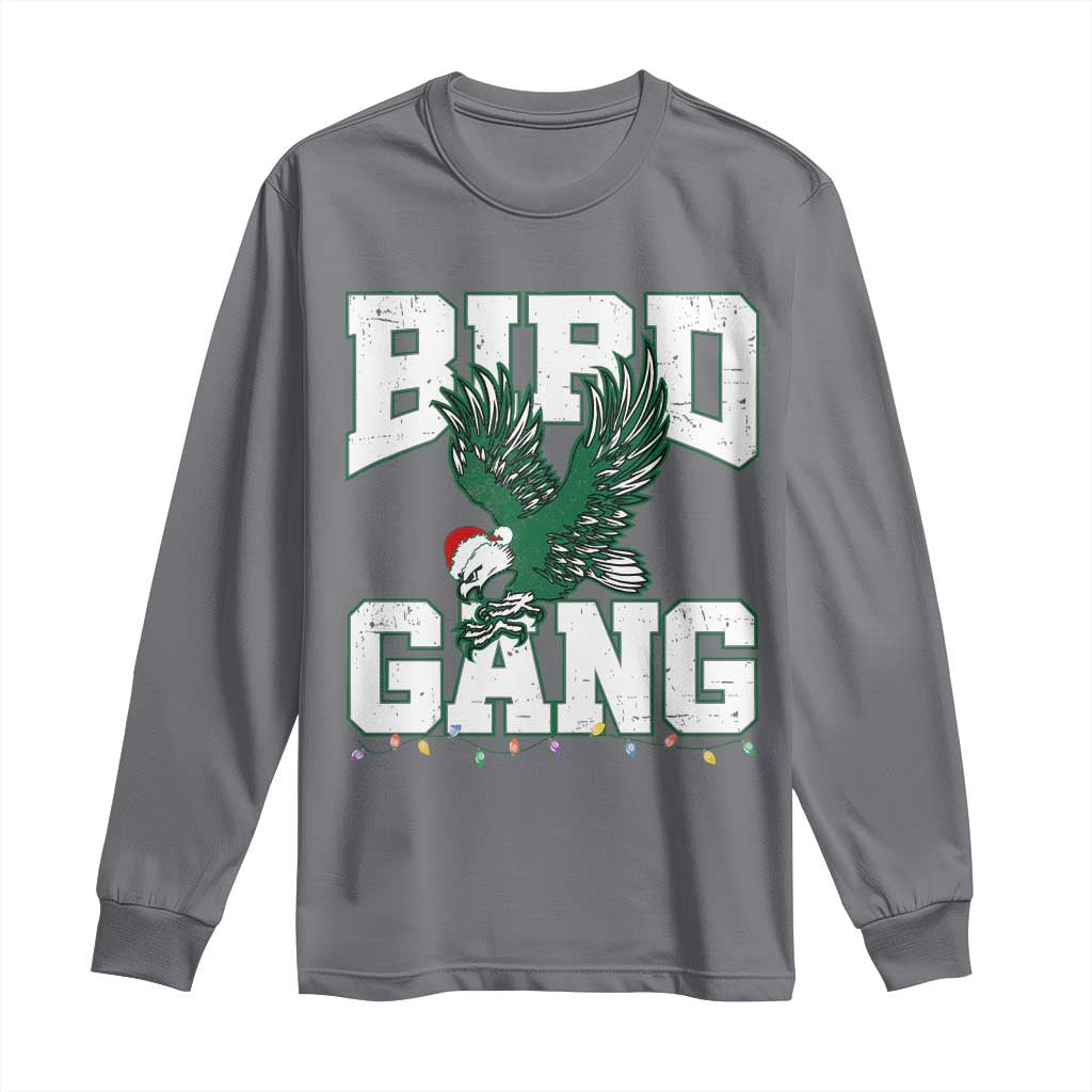 PFE Bird Gang Christmas Long Sleeve Shirt Philly Lover Santa Bird TS10 Charcoal Print Your Wear