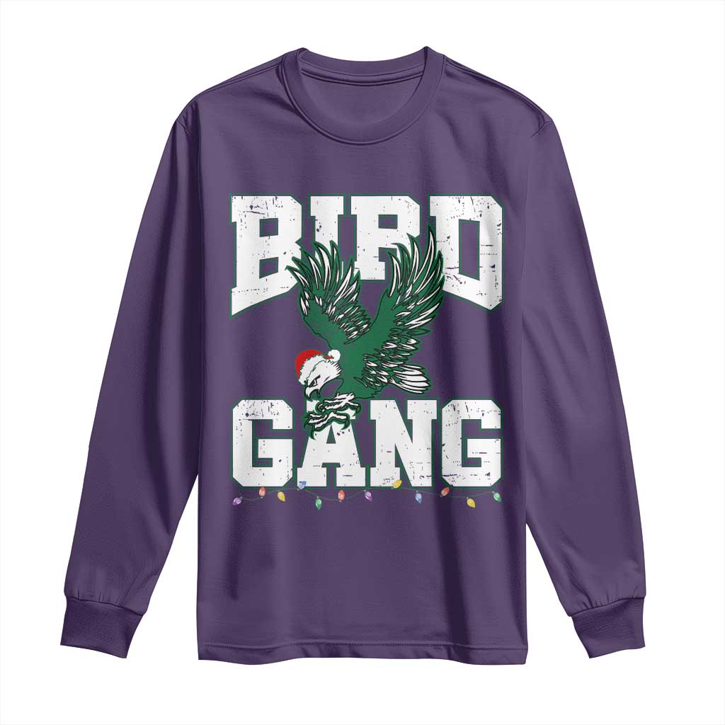 PFE Bird Gang Christmas Long Sleeve Shirt Philly Lover Santa Bird TS10 Purple Print Your Wear