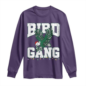 PFE Bird Gang Christmas Long Sleeve Shirt Philly Lover Santa Bird TS10 Purple Print Your Wear