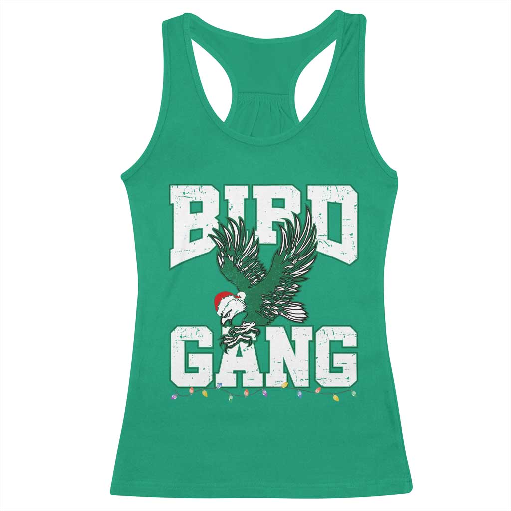PFE Bird Gang Christmas Racerback Tank Top Philly Lover Santa Bird TS10 Irish Green Print Your Wear