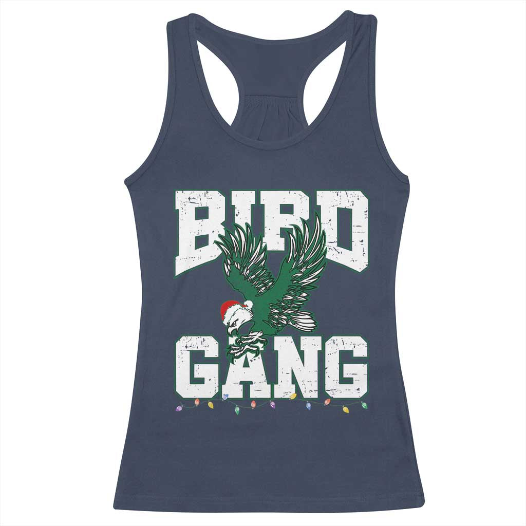 PFE Bird Gang Christmas Racerback Tank Top Philly Lover Santa Bird TS10 Navy Print Your Wear