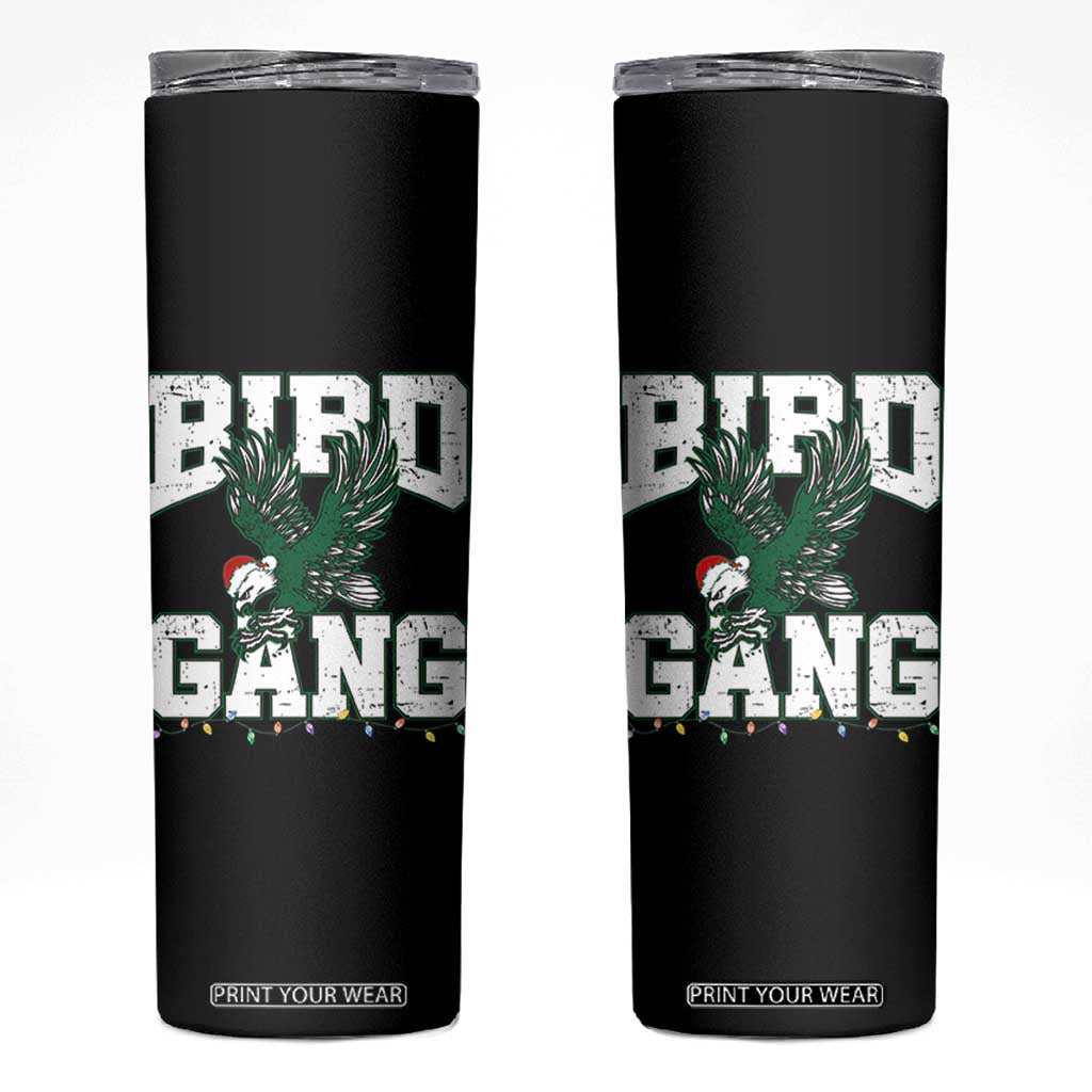 PFE Bird Gang Christmas Skinny Tumbler Philly Lover Santa Bird TS10 Black Print Your Wear