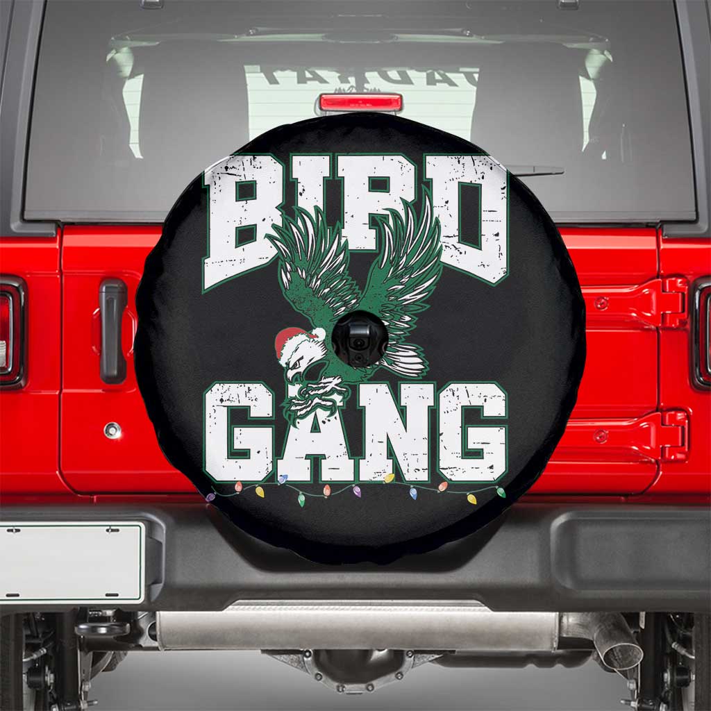 PFE Bird Gang Christmas Spare Tire Cover Philly Lover Santa Bird TS10 Black Print Your Wear
