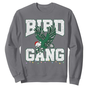 Philadelphia Bird Gang Christmas Sweatshirt Philly Fan Santa Eagle TS10 Charcoal Print Your Wear