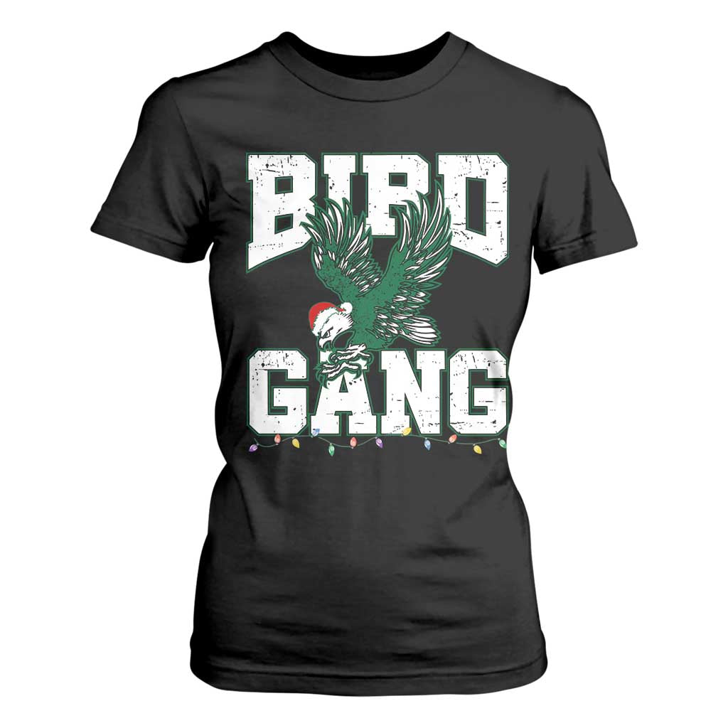 PFE Bird Gang Christmas T Shirt For Women Philly Lover Santa Bird TS10 Black Print Your Wear