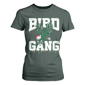 PFE Bird Gang Christmas T Shirt For Women Philly Lover Santa Bird TS10 Dark Forest Green Print Your Wear