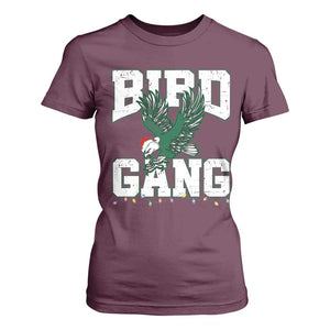 PFE Bird Gang Christmas T Shirt For Women Philly Lover Santa Bird TS10 Maroon Print Your Wear