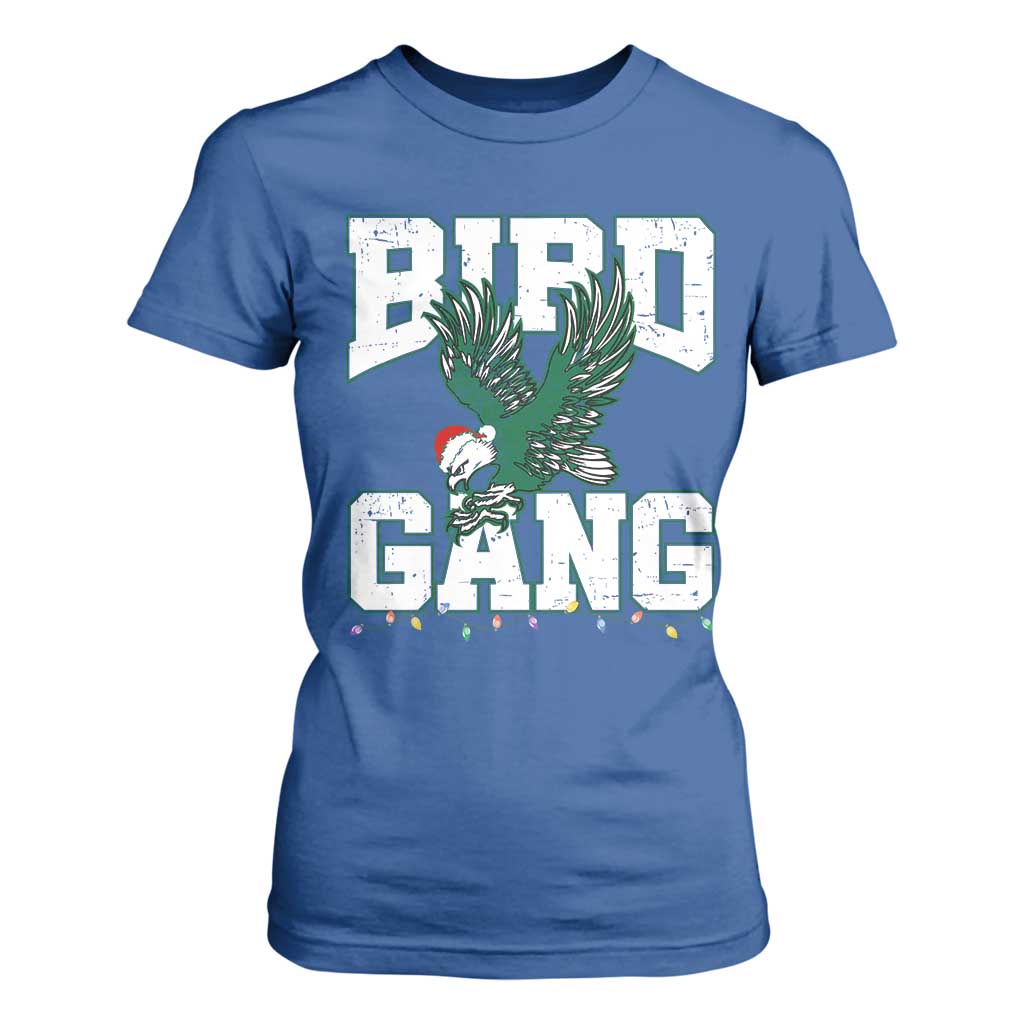 PFE Bird Gang Christmas T Shirt For Women Philly Lover Santa Bird TS10 Royal Blue Print Your Wear