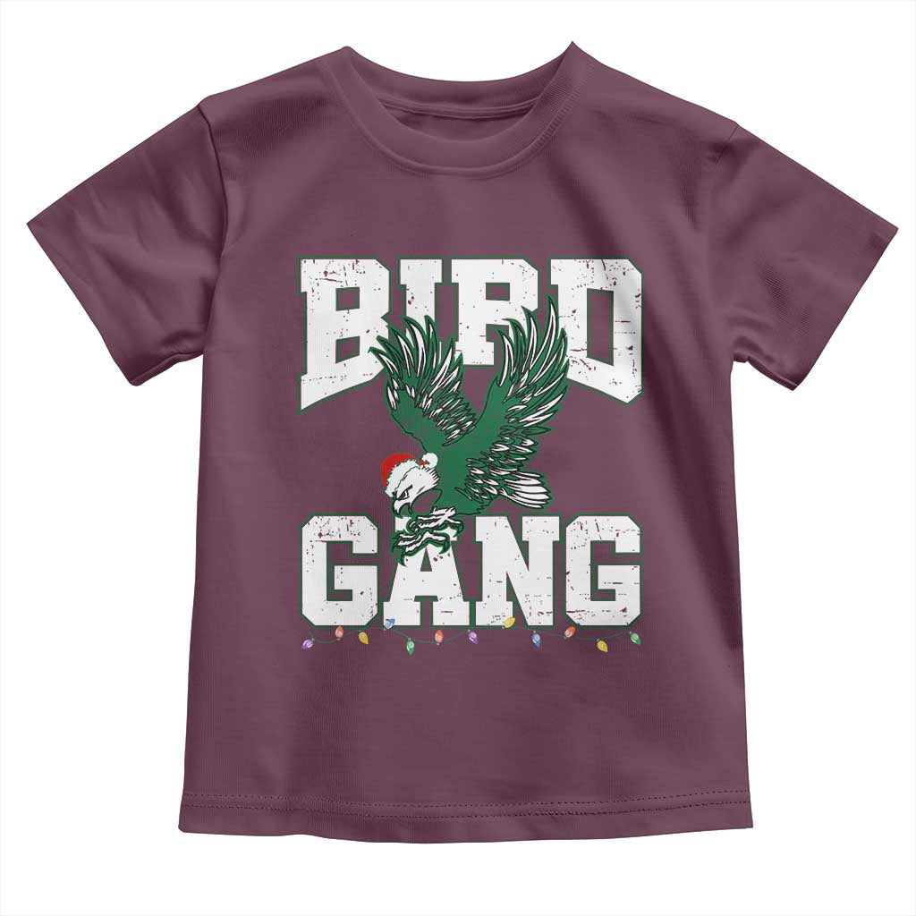 PFE Bird Gang Christmas Toddler T Shirt Philly Lover Santa Bird TS10 Maroon Print Your Wear