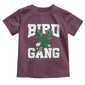 PFE Bird Gang Christmas Toddler T Shirt Philly Lover Santa Bird TS10 Maroon Print Your Wear