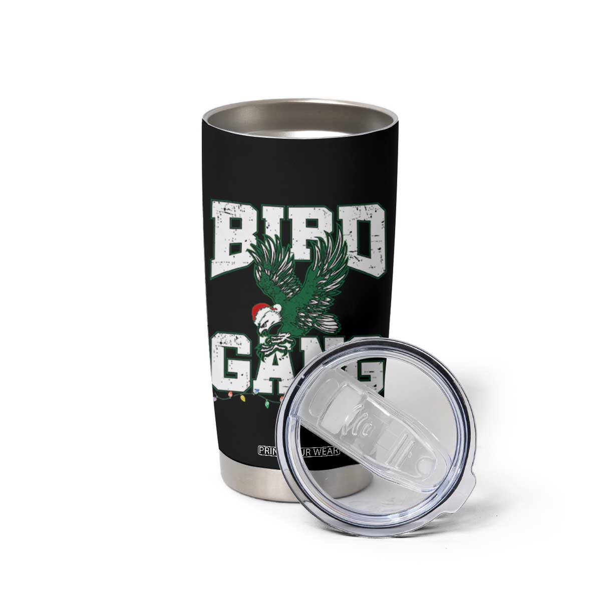 PFE Bird Gang Christmas Tumbler Cup Philly Lover Santa Bird TS10 Print Your Wear
