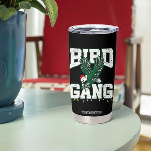 Philadelphia Bird Gang Christmas Tumbler Cup Philly Fan Santa Eagle TS10 Print Your Wear