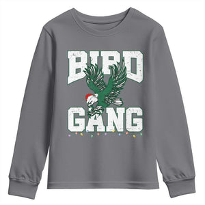 PFE Bird Gang Christmas Youth Sweatshirt Philly Lover Santa Bird TS10 Charcoal Print Your Wear