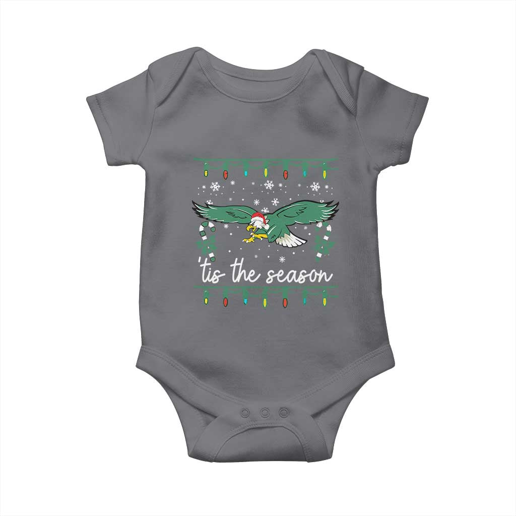 Christmas Philly Lover Baby Onesie Tis The Season Football Lovers EF TS10 Charcoal Print Your Wear