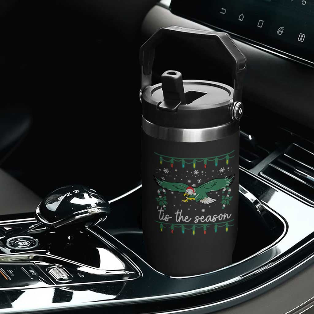 Christmas Philly Lover Flip Straw Tumbler Tis The Season Football Lovers EF TS10 Print Your Wear