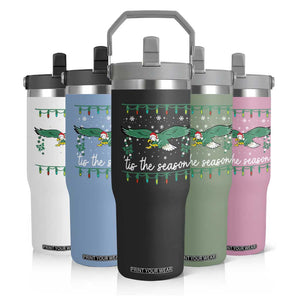 Christmas Philly Lover Flip Straw Tumbler Tis The Season Football Lovers EF TS10 Print Your Wear