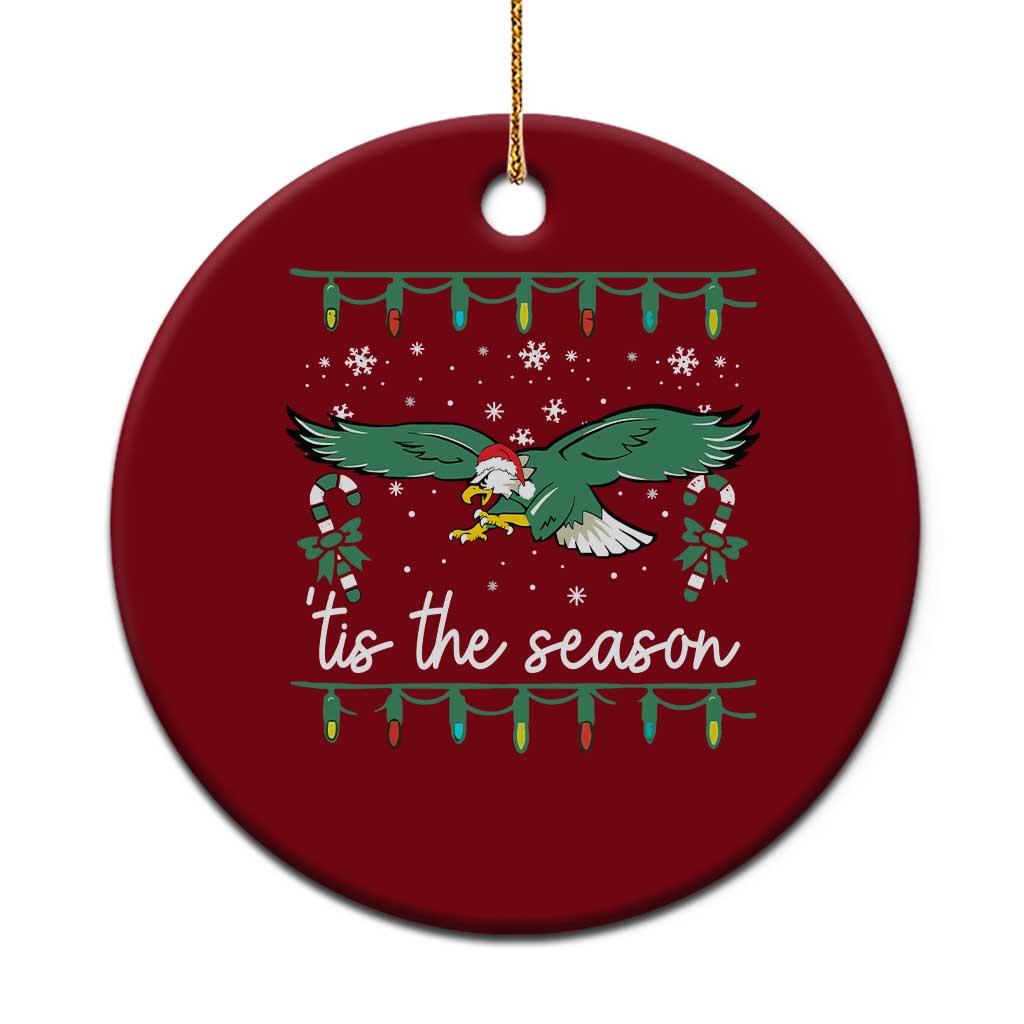 Christmas Philly Lover Ceramic Ornament Tis The Season Football Lovers EF TS10 1pc Red Print Your Wear