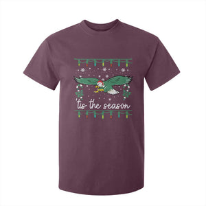 Christmas Philly Lover T Shirt For Kid Tis The Season Football Lovers EF TS10 Maroon Print Your Wear