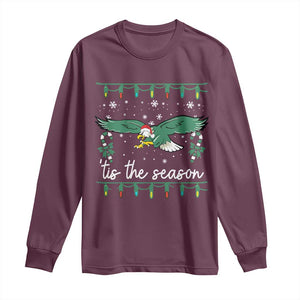 Christmas Philly Lover Long Sleeve Shirt Tis The Season Football Lovers EF TS10 Maroon Print Your Wear