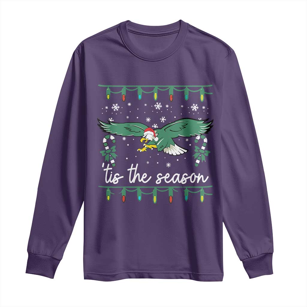 Christmas Philly Lover Long Sleeve Shirt Tis The Season Football Lovers EF TS10 Purple Print Your Wear