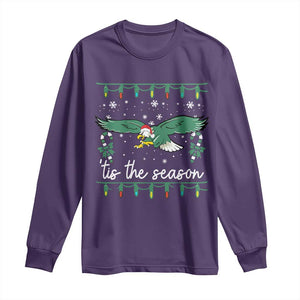 Christmas Philly Lover Long Sleeve Shirt Tis The Season Football Lovers EF TS10 Purple Print Your Wear