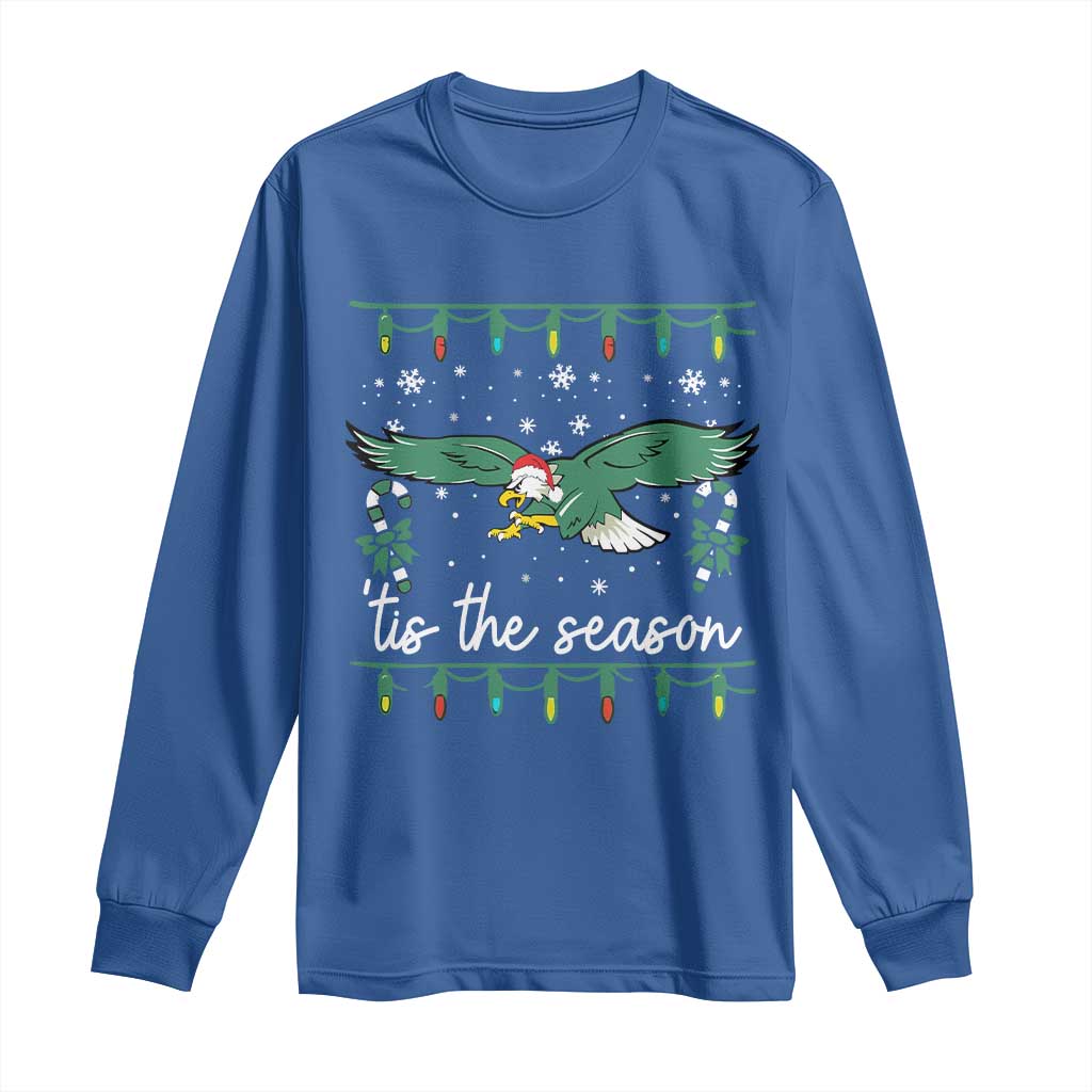 Christmas Philly Lover Long Sleeve Shirt Tis The Season Football Lovers EF TS10 Royal Blue Print Your Wear