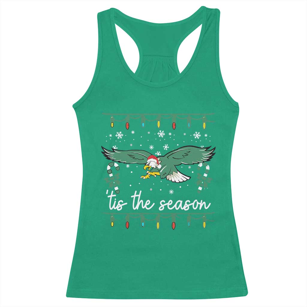 Christmas Philly Lover Racerback Tank Top Tis The Season Football Lovers EF TS10 Irish Green Print Your Wear