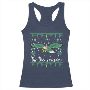 Christmas Philly Lover Racerback Tank Top Tis The Season Football Lovers EF TS10 Navy Print Your Wear
