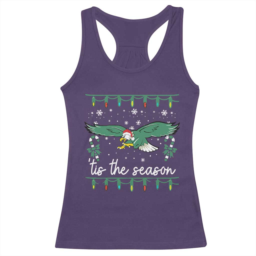 Christmas Philly Lover Racerback Tank Top Tis The Season Football Lovers EF TS10 Purple Print Your Wear