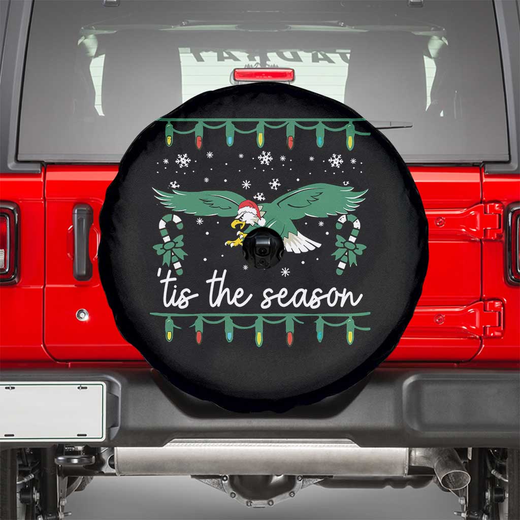 Christmas Philly Lover Spare Tire Cover Tis The Season Football Lovers EF TS10 Black Print Your Wear