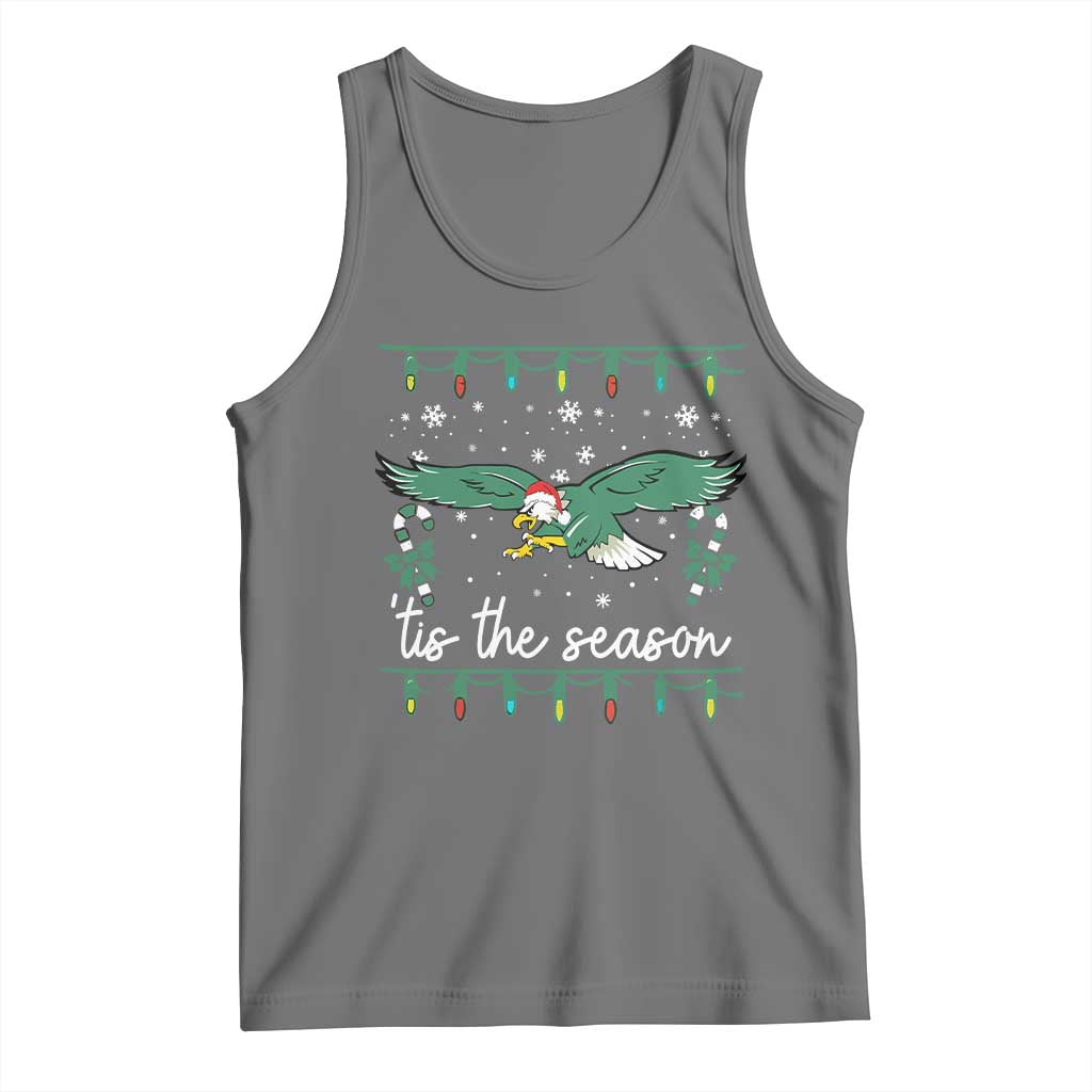 Christmas Philly Lover Tank Top Tis The Season Football Lovers EF TS10 Black Heather Print Your Wear