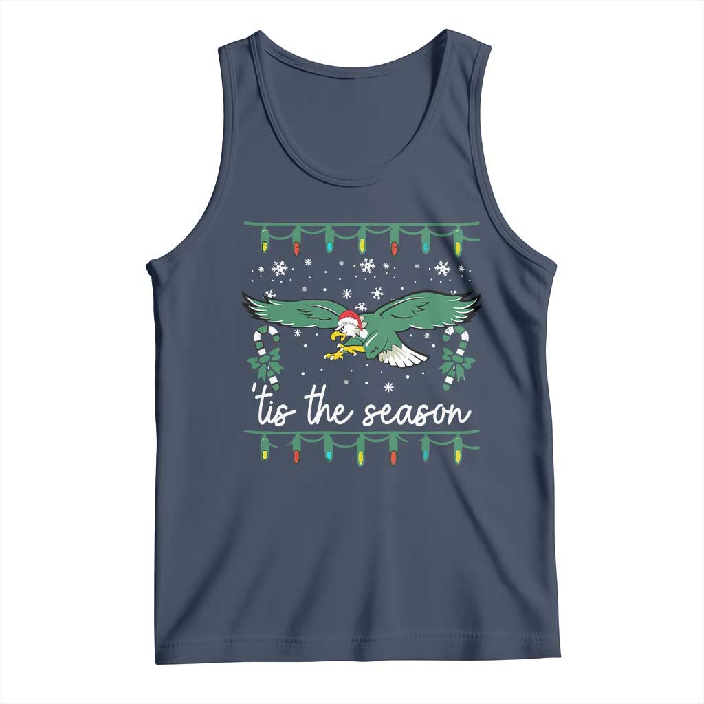 Christmas Philly Lover Tank Top Tis The Season Football Lovers EF TS10 Navy Print Your Wear