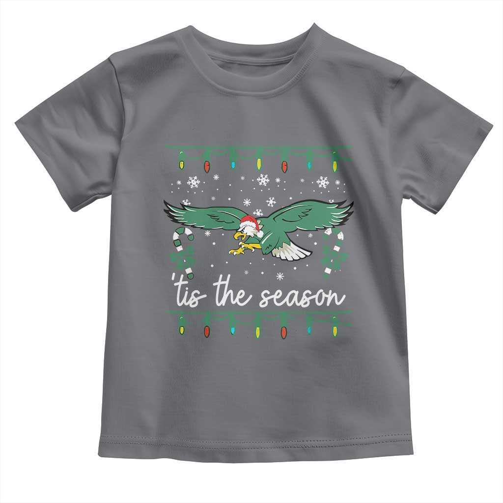 Christmas Philly Lover Toddler T Shirt Tis The Season Football Lovers EF TS10 Charcoal Print Your Wear