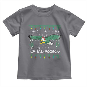 Christmas Philly Lover Toddler T Shirt Tis The Season Football Lovers EF TS10 Charcoal Print Your Wear
