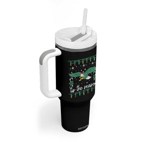 Christmas Philly Lover Tumbler With Handle Tis The Season Football Lovers EF TS10 Print Your Wear