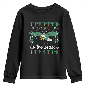 Christmas Philly Lover Youth Sweatshirt Tis The Season Football Lovers EF TS10 Black Print Your Wear