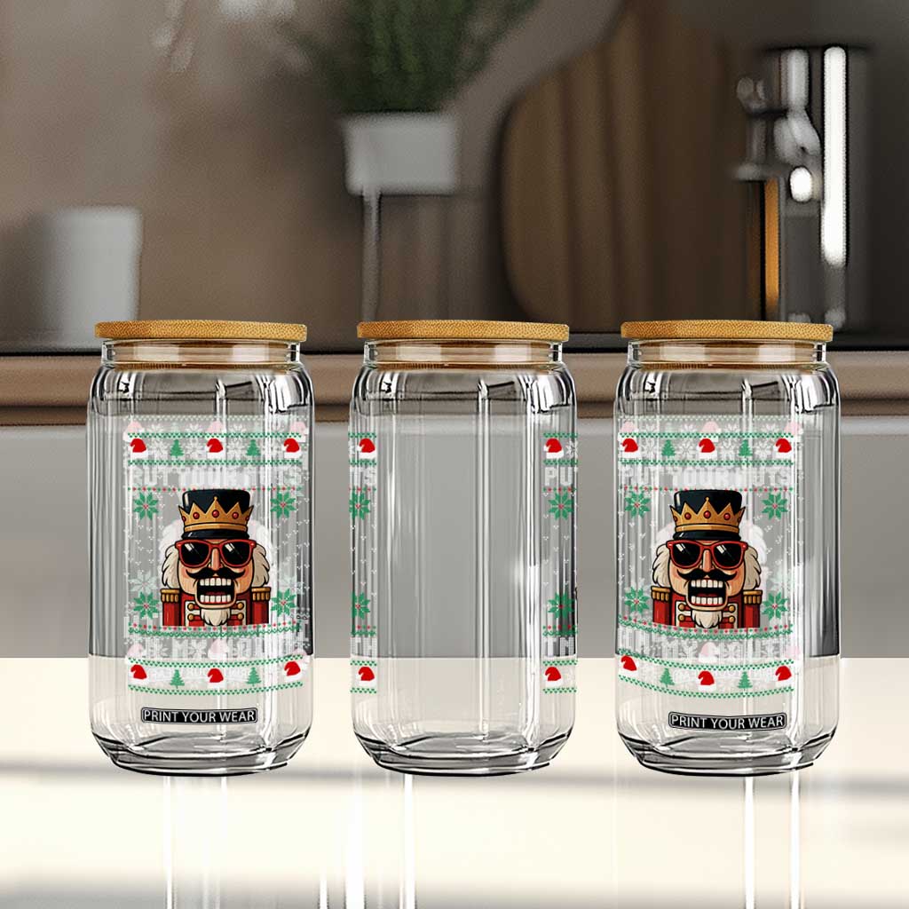 Inappropriate Christmas Glass Can Funny Put Your Nuts in My Mouth Dirty Holiday TS10 Print Your Wear